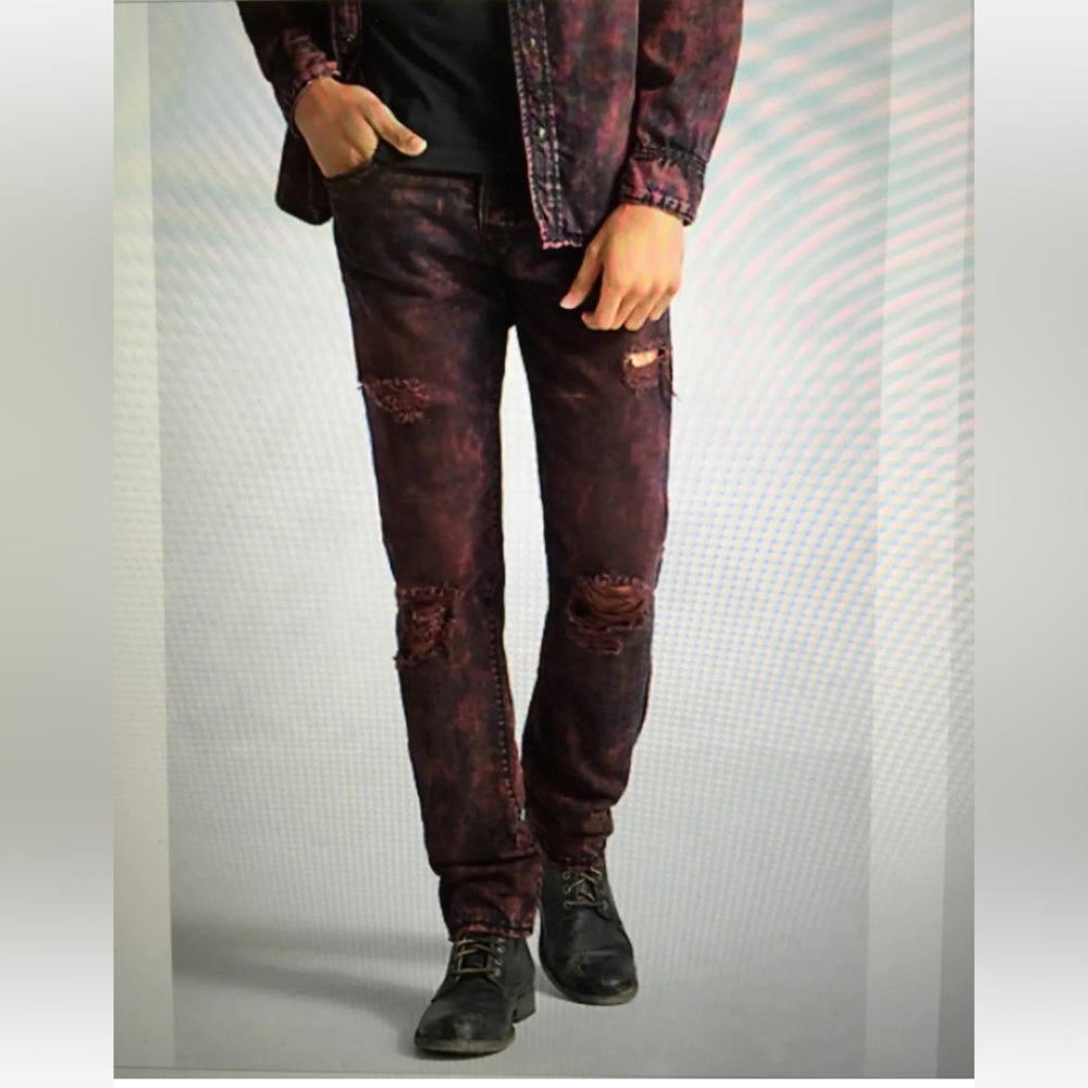 True Religion Ricky Relaxed straight and Jake Western Red Roulette complete set - Picture 1 of 11
